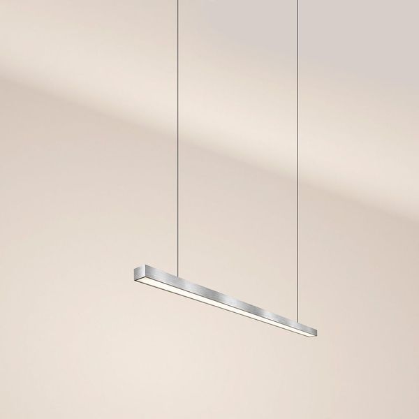 s.luce Oris LED-Linienleuchte Büro-Pendellampe XL nach Maß 4000K Aluminium 120cm