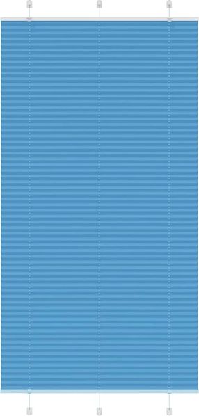 vidaXL Plissee Blau 110x200 cm Stoffbreite 109,4 cm Polyester 4015213