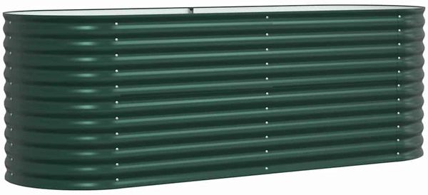 vidaXL Hochbeet Grün 240 x 80 x 81 cm Stahl 42008124 Bild 5