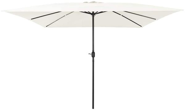 vidaXL Garten-Sonnenschirm Sand 295 x 295 x 245 cm Polyester und Stahl 42003652
