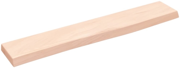 vidaXL Wandregal 60x10x2 cm Massivholz Eiche Unbehandelt 363518