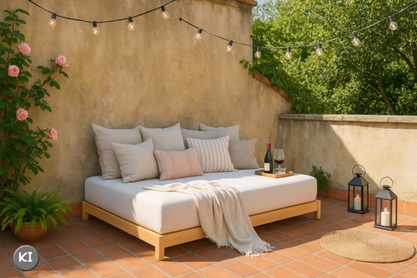 Flaches Futon-Doppelbett Bodenbett Niedrigbett 140x200 Kiefer massiv V-60.51-14ohne Zubehör