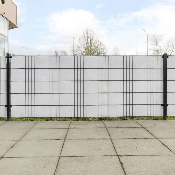 vidaXL Balkon-Sichtschutze 10 Stk. Weiß 255x19 cm Poly Rattan 156313