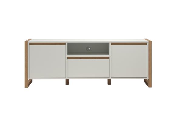 Trendteam 'Dakota' TV-Lowboard, MDF weiß / natur, 150 x 56 x 40 cm