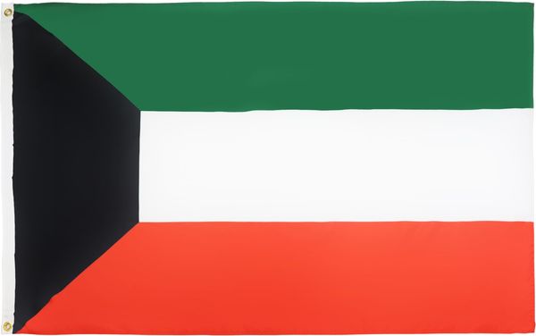 AZ FLAG - Flagge Kuwait - 90x60 cm - Kuweitische Fahne 60x90 Cm Feiner Polyester - Flaggen