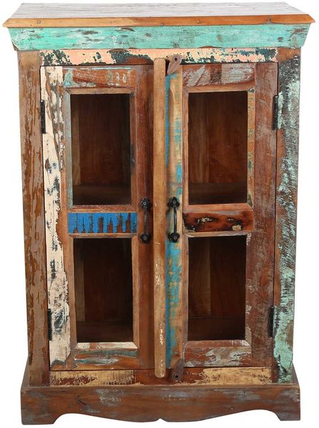 Altholz Kommode Shabby Chic, Mangoholz, 67 x 41 x 97 cm