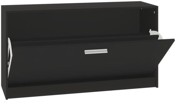 vidaXL Schuhbank Schwarz 80 x 24 x 45 cm Holzwerkstoff 342641 Bild 6