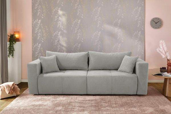 Jockenhöfer Gruppe Big-Sofa Relax, B: 243 cm, Liegefl. 145x197 cm, mit Bettfunktion, Bettkasten & Zierkissen, Sitzelemente ausziehbar