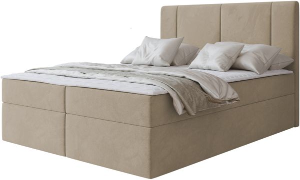 Boxspringbett Mexon (Farbe: Manila 02, Größe: 160 x 200)