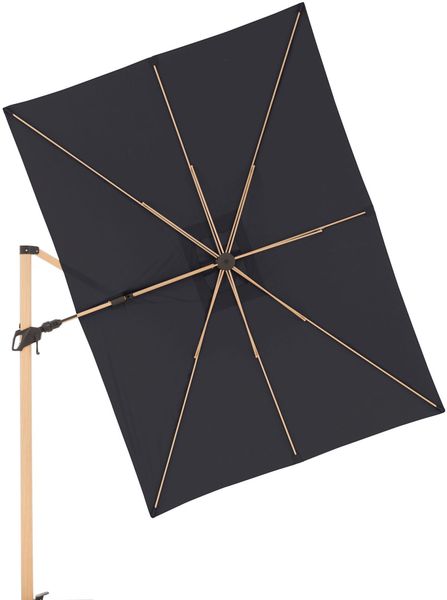 Doppler Alu Wood Pendel Side 220 x 300 cm Pendelschirm Ampelschirm 3 Farben 451268 840 Anthrazit
