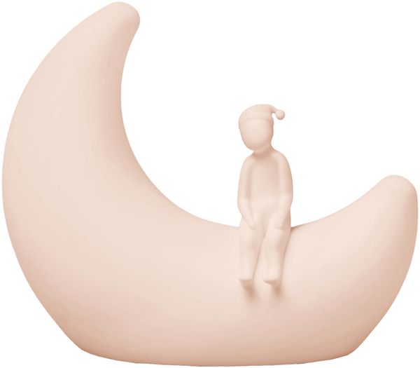 Cam Cam Copenhagen 'Moon Night Tischlampe' Silikon, Shell, 7 x 14 x 17 cm