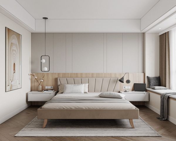 thematys Polsterbett mit Füßen – Velours Bettgestell 120x200–180x200 – (modernes Design mit gepolstertem Kopfteil – optional mit Matratze)