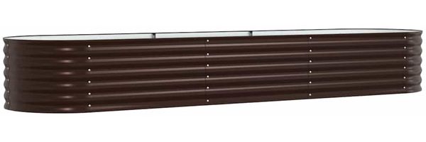 vidaXL Hochbeet Braun 320 x 80 x 44 cm Stahl 42008138 Bild 7