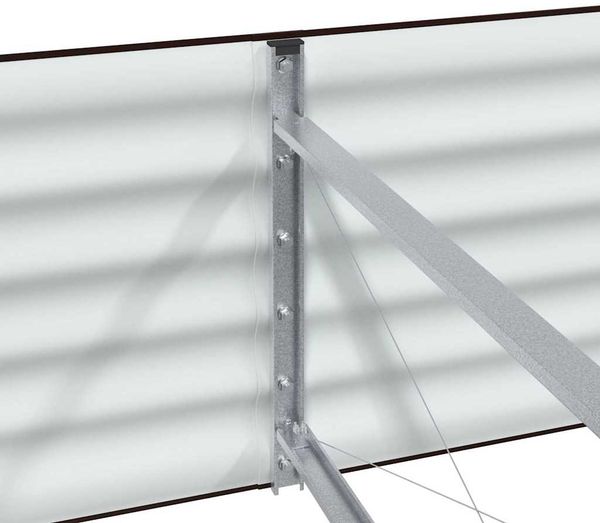 vidaXL Hochbeet Braun 320 x 80 x 44 cm Stahl 42008138 Bild 9