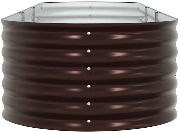 vidaXL Hochbeet Braun 320 x 80 x 44 cm Stahl 42008138 Bild 6
