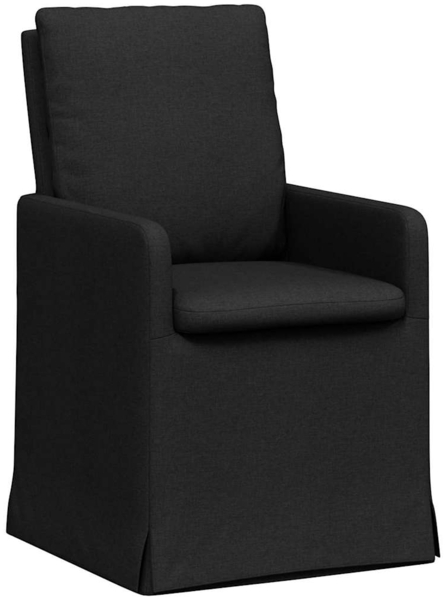 vidaXL Esszimmerstühle 2 pcs Schwarz 57 x 67 x 98 cm Stoff 42017918
