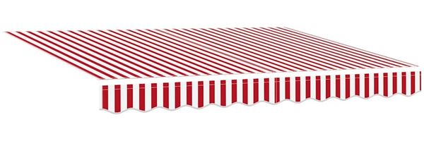 Einziehbare Markise, Sonnenmarkise Rot und Weiß 300 x 250 cm Bild 5
