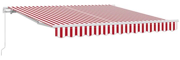 Einziehbare Markise, Sonnenmarkise Rot und Weiß 300 x 250 cm Bild 2