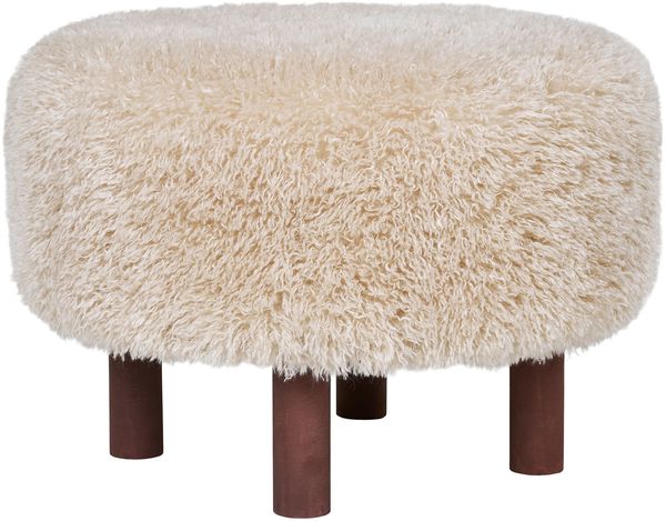 House Nordic Pouf, hellbraun, ø50x36 cm, HN1260