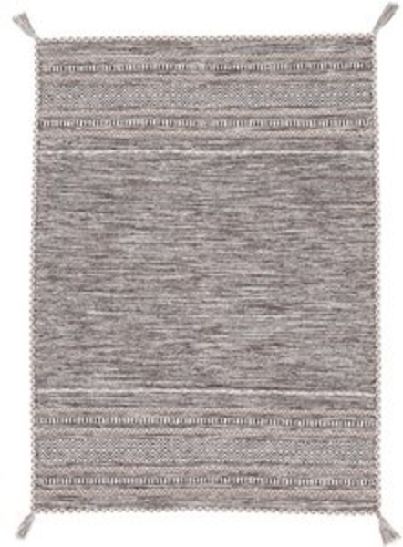 carpetfine Teppich Kelim Azizi, auch als Läufer erhältlich, rechteckig, Höhe: 5 mm, handgewebt, Baumwolle, Wendeteppich mit Fransen, Fleckerl, Wohnzimmer Bild 6