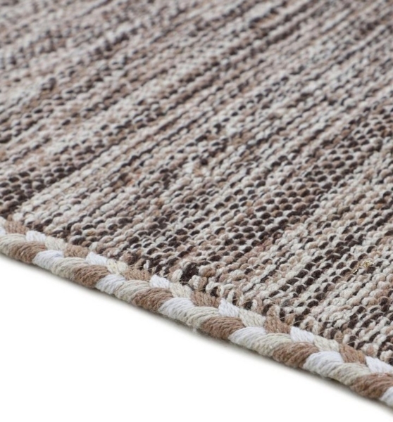 carpetfine Teppich Kelim Azizi, auch als Läufer erhältlich, rechteckig, Höhe: 5 mm, handgewebt, Baumwolle, Wendeteppich mit Fransen, Fleckerl, Wohnzimmer Bild 3