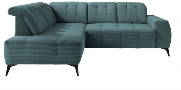 Ecksofa Sano Breitcord mit Elektrofunktion von Benformato Bild 4