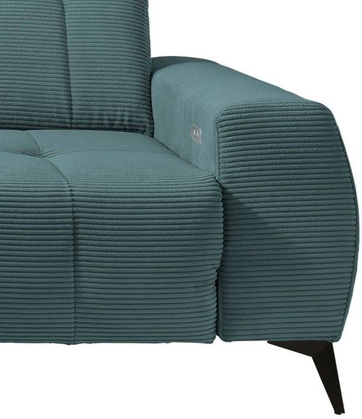 Ecksofa Sano Breitcord mit Elektrofunktion von Benformato Bild 5