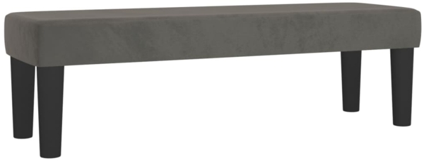 vidaXL Sitzbank Dunkelgrau 100x30x30 cm Samt 346667