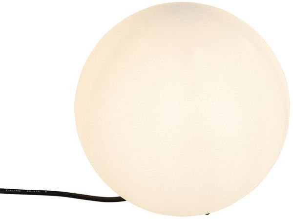 Qazqa Außen-Stehlampe Nura, ohne Leuchtmittel, Warmweiß, QAZQA Außen Boden­leuchte, e27, Weiß, Kunststoff, Modern