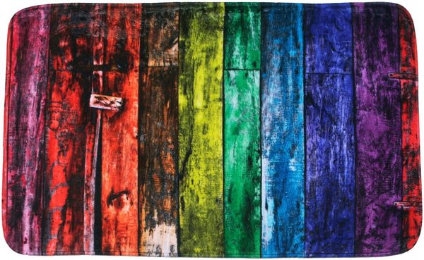 Sanilo Badematte Rainbow, 50 x 80 cm, sehr weich, rutschfest, waschbar und schnelltrocknend, Polyester