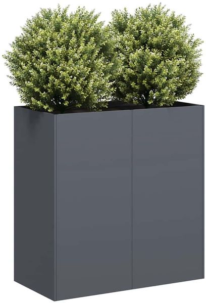 vidaXL Pflanzkübel Anthrazit 80x40x80 cm Kaltgewalzter Stahl 860712