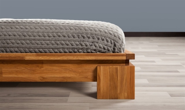 Futonbett Bett Massivholzbett MAISON Eiche massiv 100x220 cm Bild 2