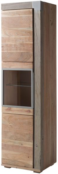 Vitrine Akazie 55x45x204 beige lackiert Amsterdam #120