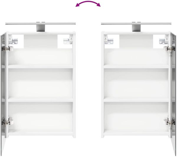 vidaXL Badezimmerschrank-Set 3 pcs 120 x 10,5 x 60,5 cm Holzwerkstoff 3403736 Bild 12