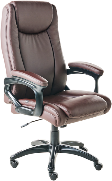 Chefsessel GRACEFUL Kunstleder Dunkelbraun