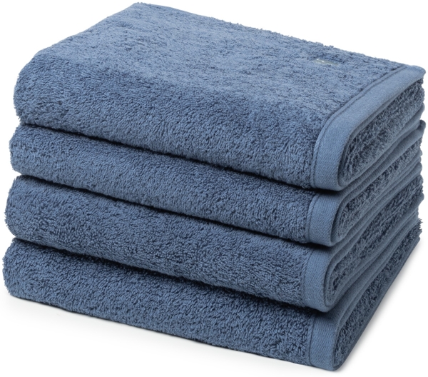 Ross Vita 4 tlg. Frottier-Set - 4 X Handtuch (50 X 100cm) - 520 g/m2 - Denim