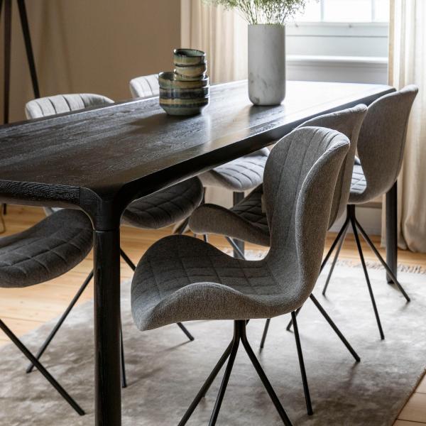 Design Esstisch STORM BLACK 180 x 90 cm von Zuiver Esche lackiert Bild 2