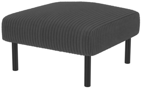 BlingBin Polsterhocker Sitzhocker, Cord-Stoff Hocker mit Metallgestell (Fußhocker, 1 St, 56 × 51 × 39 cm), Vielseitig als Fußbank, Sitzhocker oder Beistelltisch nutzbar