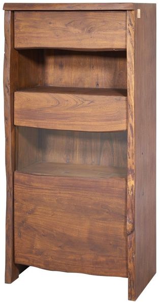 Vitrine Akazie 71x45x147 braun lackiert PURE ACACIA #210