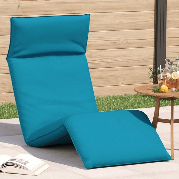 Sonnenliege Klappbar, Gartenliege Hellblau 175x54x8,5 cm Oxford-Gewebe