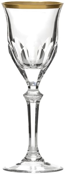 Rotweinglas Kristall Palais Gold clear (23,5 cm)