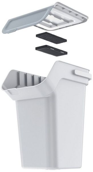 Keden Mülleimer NLW25-427C, Abfalleimer 25L mit Aktivkohlefilter