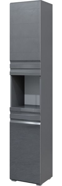 Badschrank Fredd Anthrazit Hochglanz 36.4 x 190.5 cm Vicco