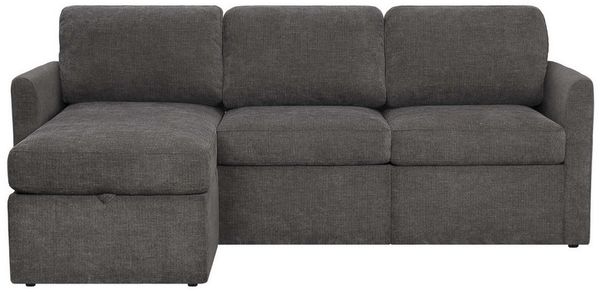 Dorel Home Ecksofa NORDHUS, L-Form, 200 cm, Recamiere rechts/links montierbar, mit Stauraum, feiner Webstoff-Bezug Bild 2