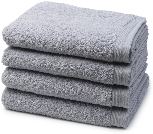 Möve Superwuschel 4 tlg. Frottier-Set - 4 X Handtuch (50 X 100cm) - 520 g/m2 - Silver