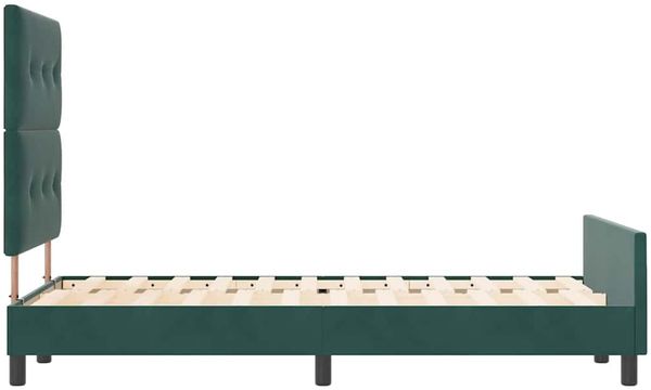 vidaXL Boxspringbett mit Kopfteil Dunkelgrün 120 x 190 cm Samt 3344930 Bild 8