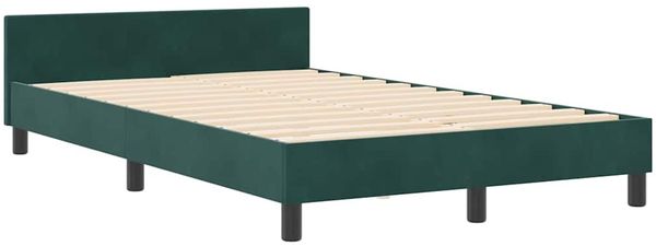 vidaXL Boxspringbett mit Kopfteil Dunkelgrün 120 x 190 cm Samt 3344930 Bild 4