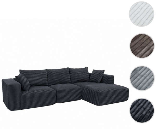MCW Loungesofa MCW-P20-r, Rutschfeste Unterseite, Polsterung aus Taschenfedern und Schaumstoff
