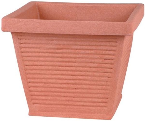 Blumenkübel Perugia Terracotta Pflanzkübel Pflanzen-Kübel Kunststoff 40x40x33cm