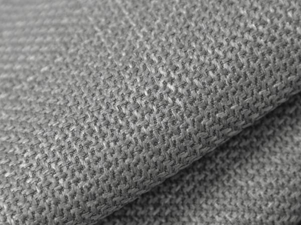 Micadoni Panorama-Sofa Kendal 7-Sitzer Strukturierter Stoff Platinum Bild 4